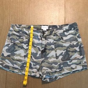 Forever 21 Premium Denim camouflage shorts